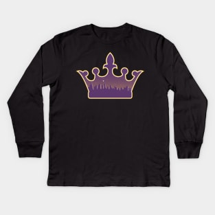 Los angeles kings City Skyline Purple Kids Long Sleeve T-Shirt